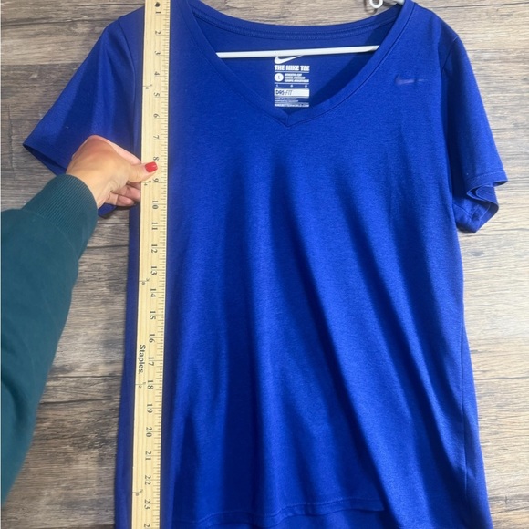 Nike Women's Deep Blue Dri-Fit Short Sleeve Tee - Picture 6 of 6
